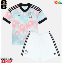 België Uit tenue Kids WK 2026 Korte Mouw (+ Korte broeken)